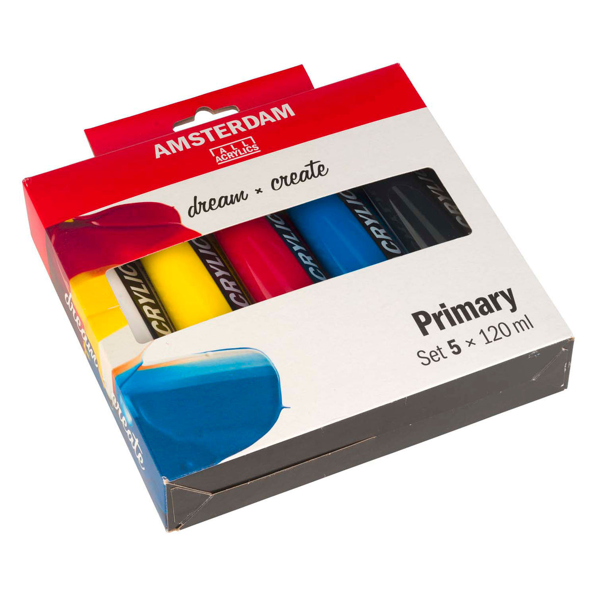 Bruynzeel amsterdam standard series acrylic paint primary set 120ml, 5dlg.