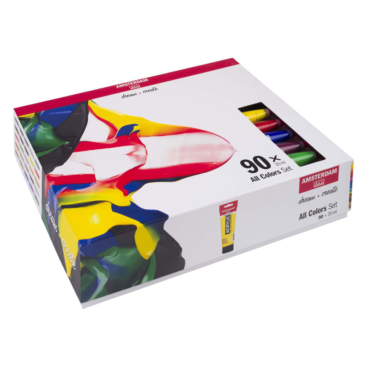 Amsterdam all acrylics amsterdam • standard series acrylic paint complete collection set 90x20ml