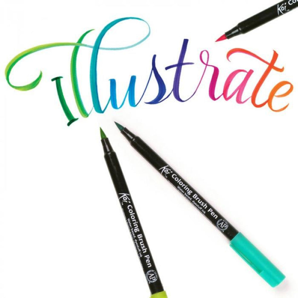 Sakura koi color brush brush pens set, 12 pcs.