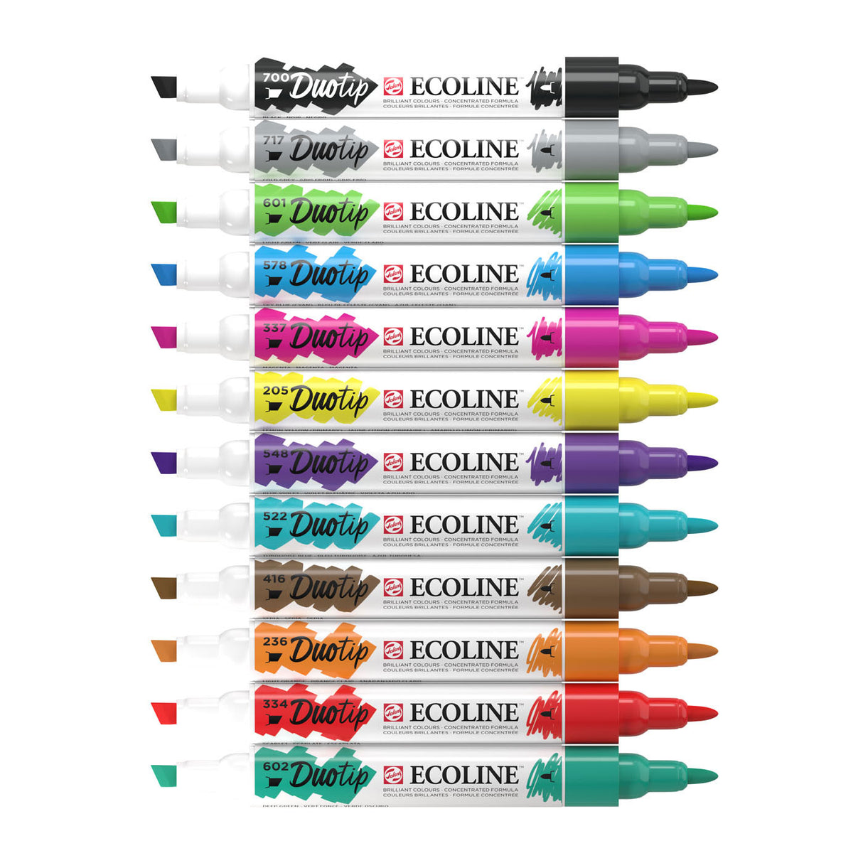 Ecoline Duotip Markers Basic Set, 12 db.