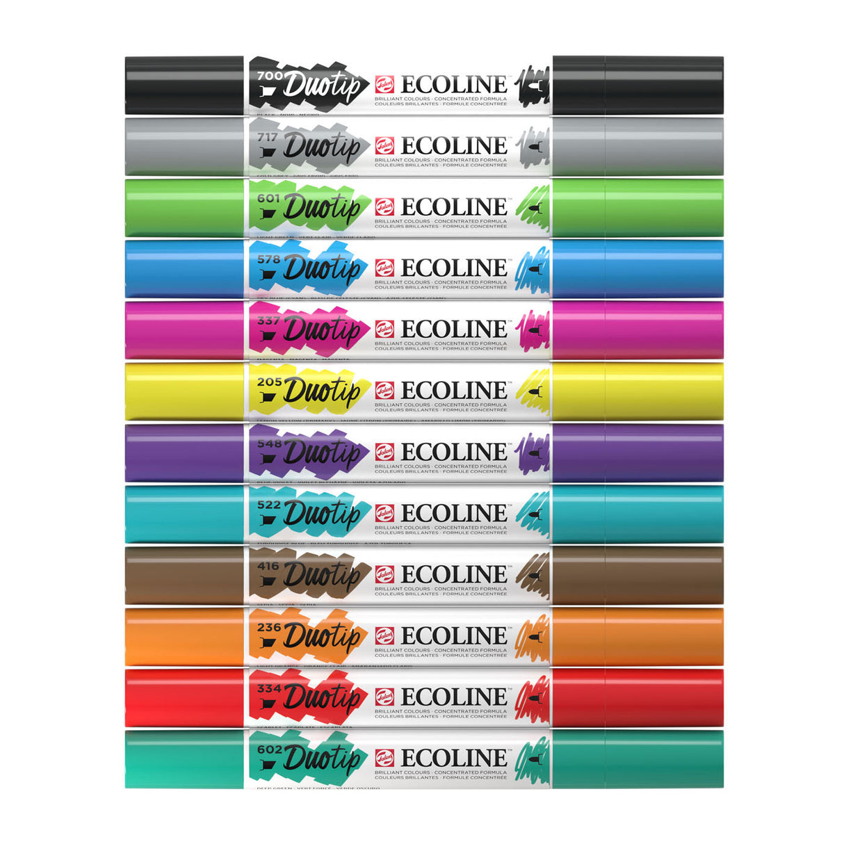 Ecoline Duotip Markers Basic Set, 12 db.