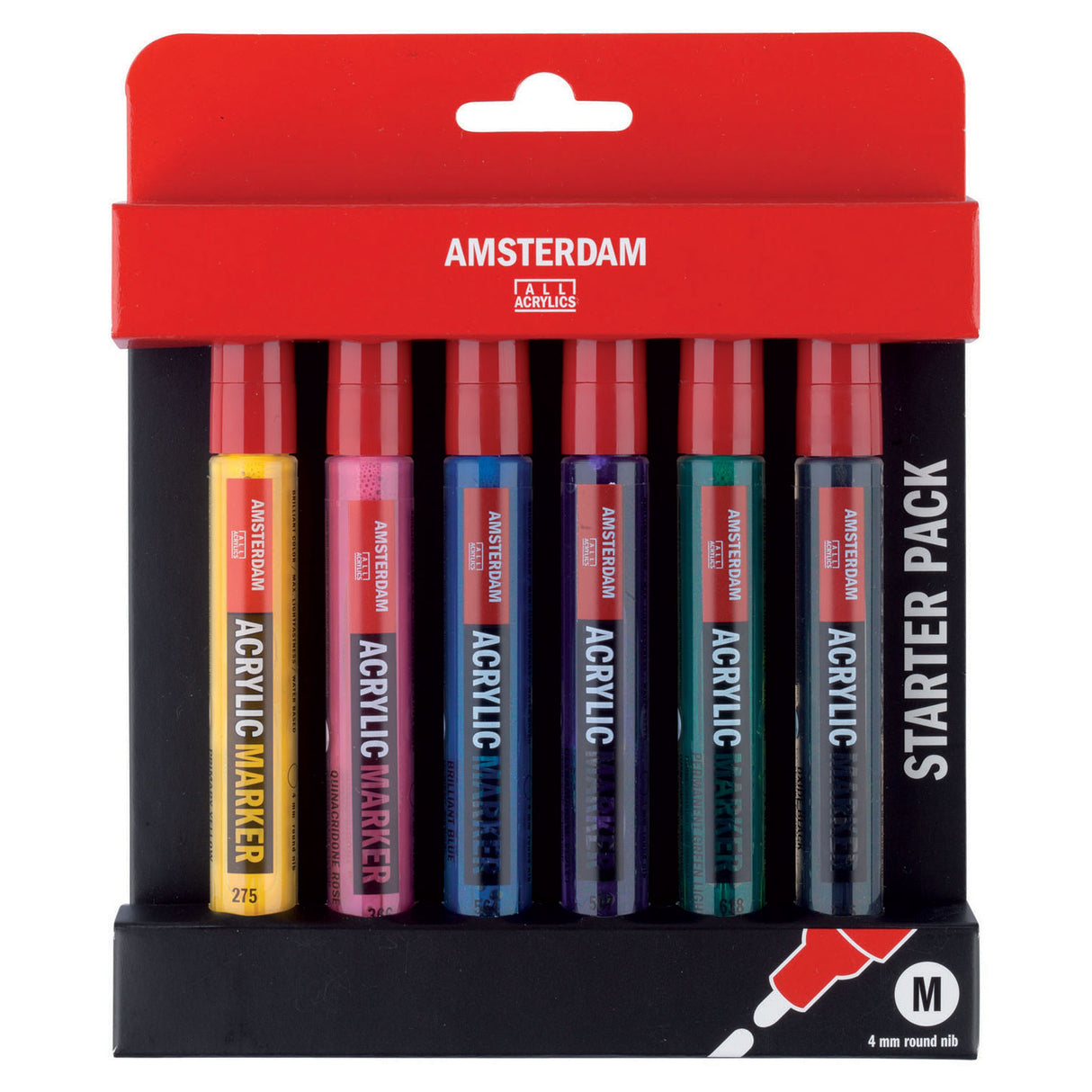 TALENS Basisset de marcador acrílico Amsterdam, 6dlg.