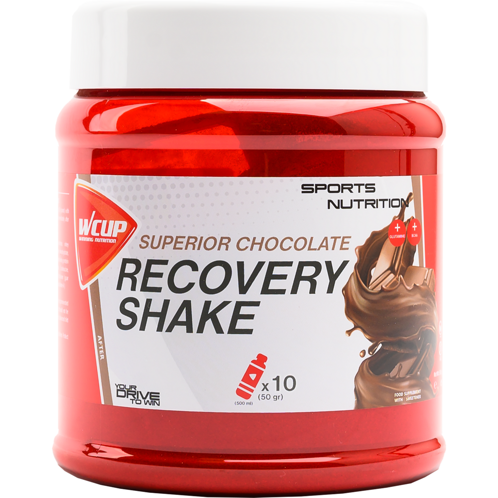 Wcup - recovery shake superior chocolade 500 gram