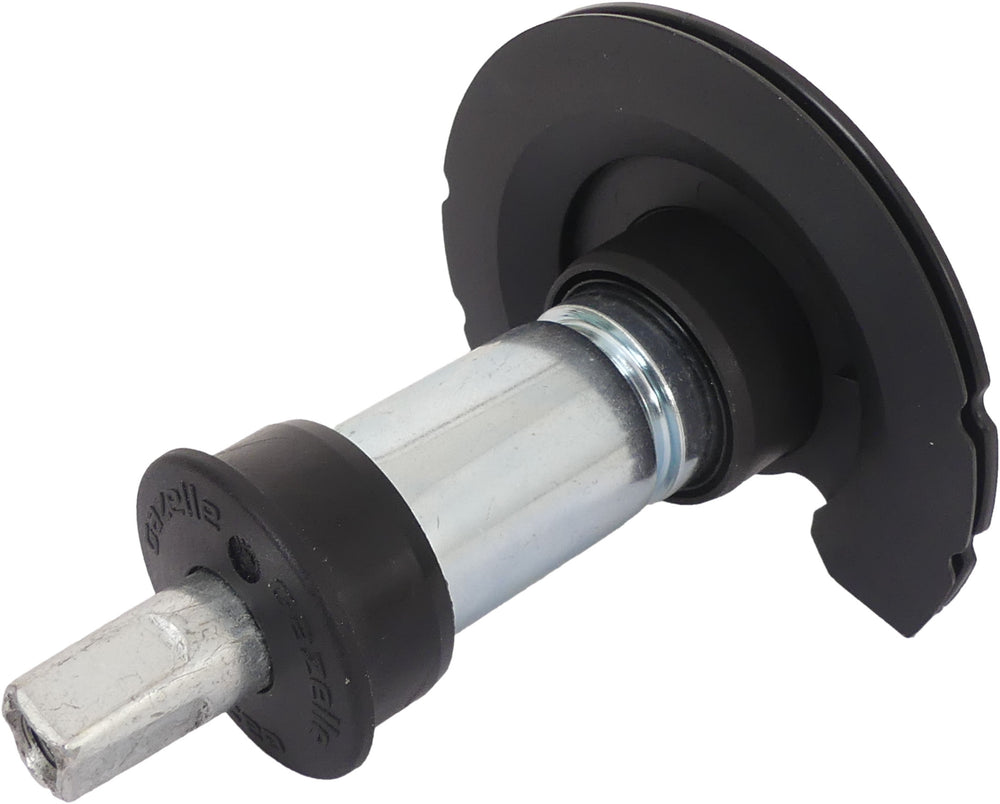 Dolny wspornik 128 x 30 mm srebrny czarny