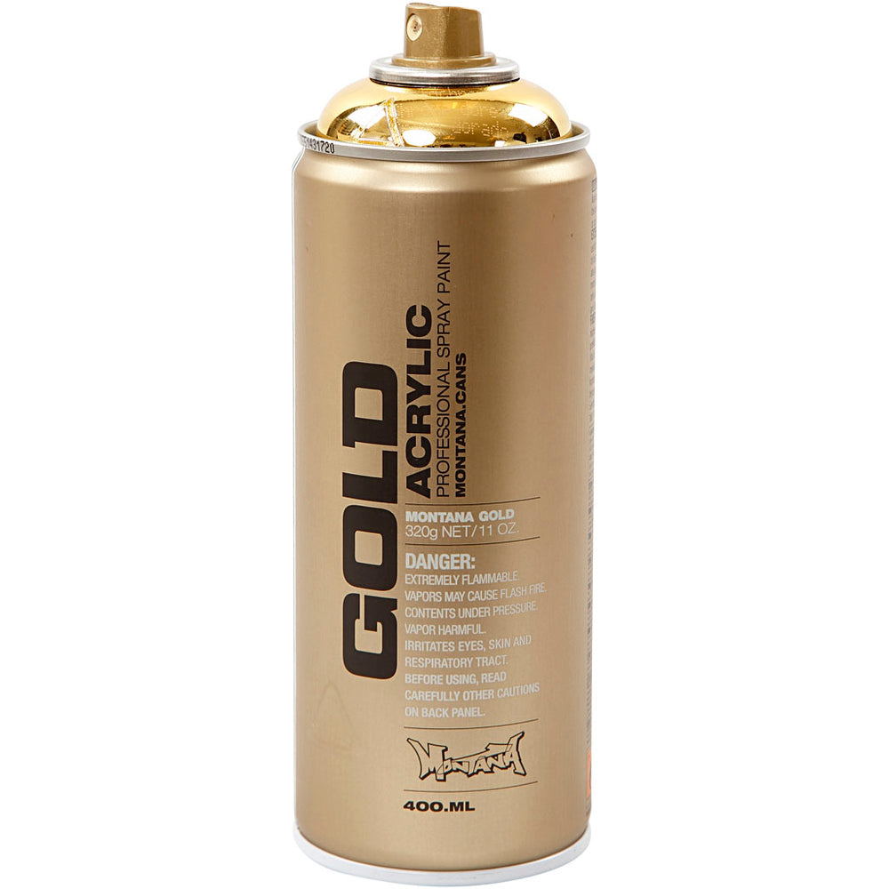 Montana spray paint, gold, 400 ml 1 box