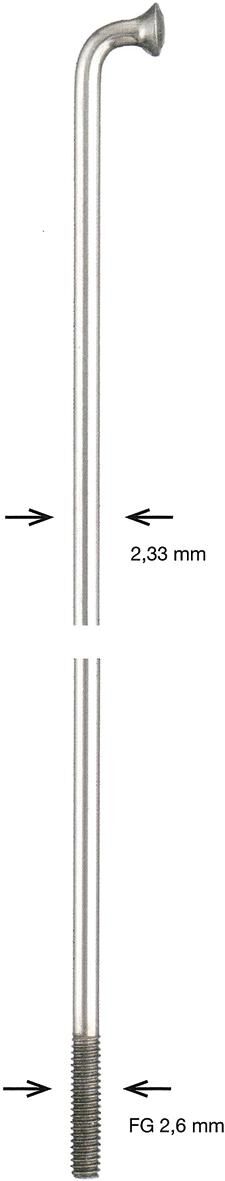 Alpina spoke spoke zinc 2.34x288 mm