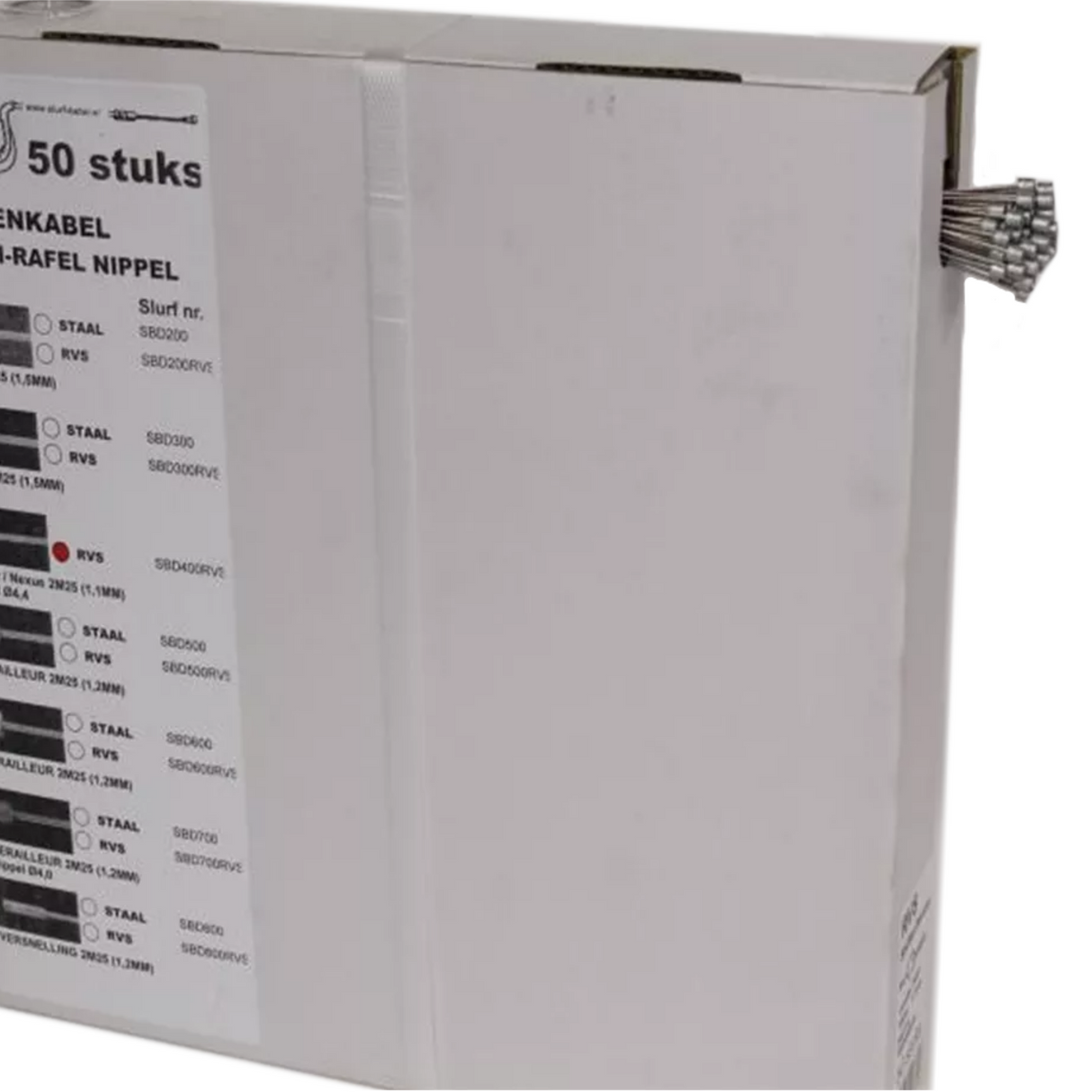 Kofferraum Innenkabel Edelstahlumsumme (50 Stück)