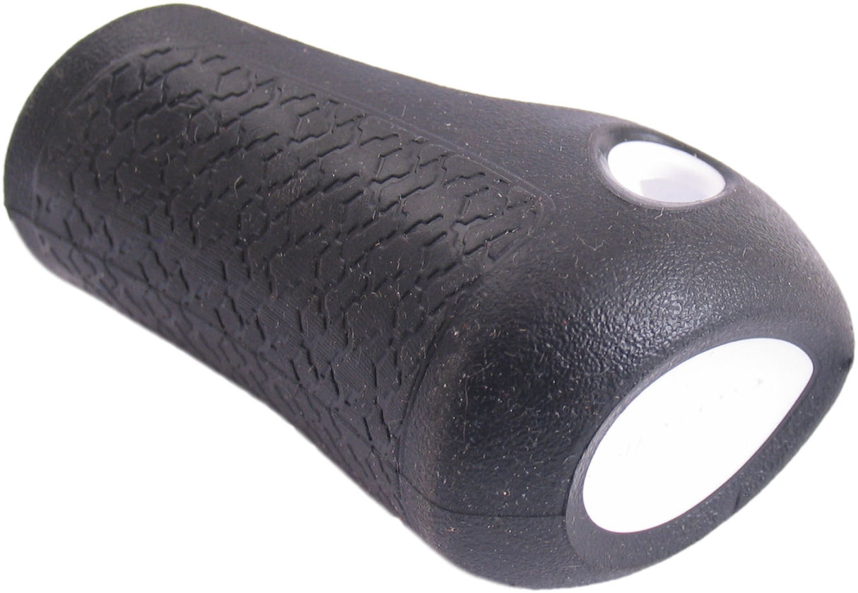 Gazelle handle cap right base 88 mm - black with white trim