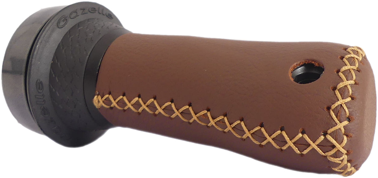 Gazelle Aero handle with rotating bell, 145mm, brown black