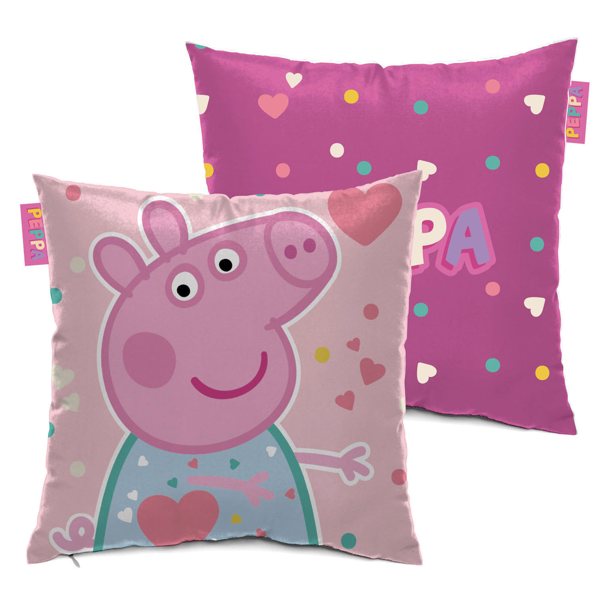 Peppa pig kinder kussen peppa pig, 40x40cm