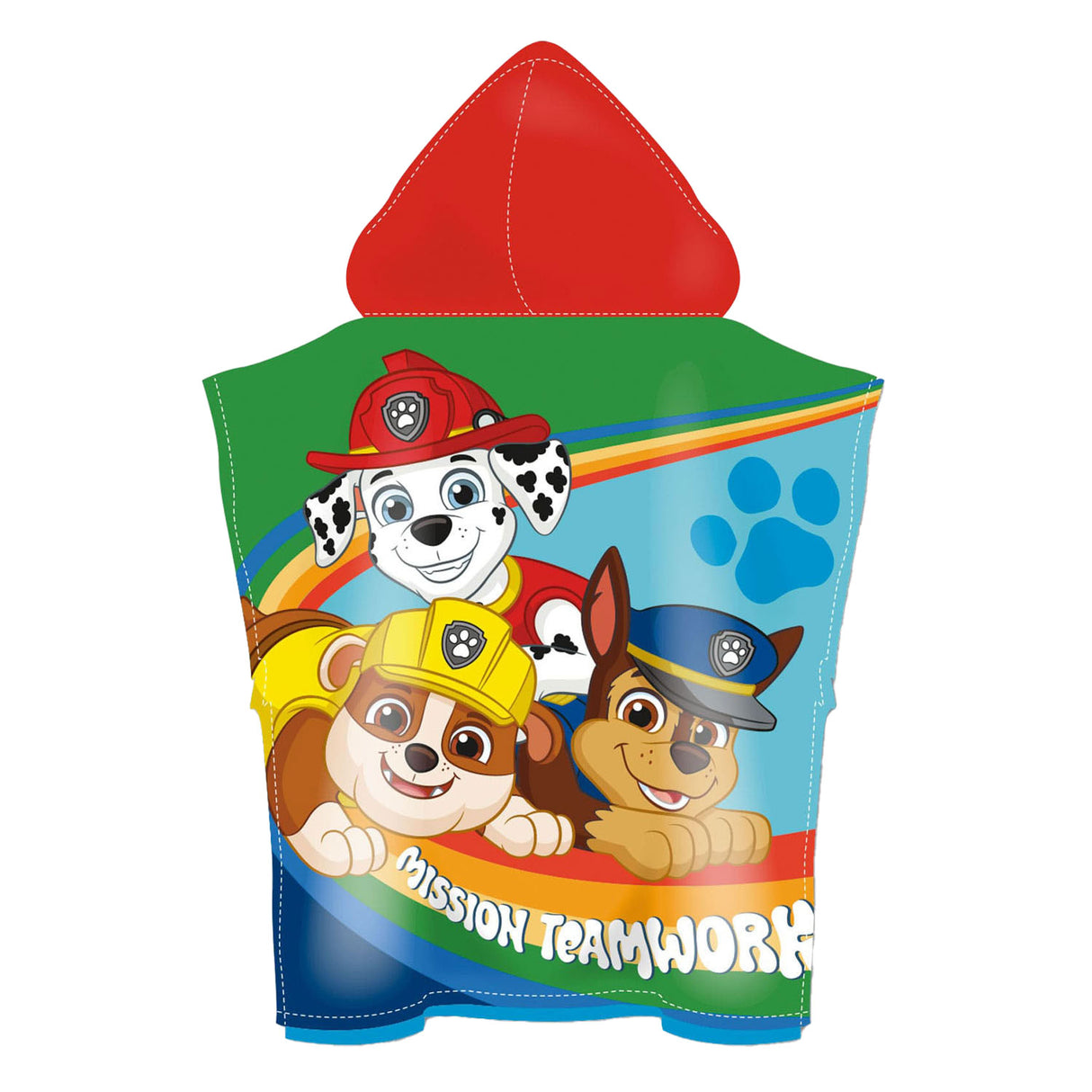 Paw patrol towel poncho, 110x55