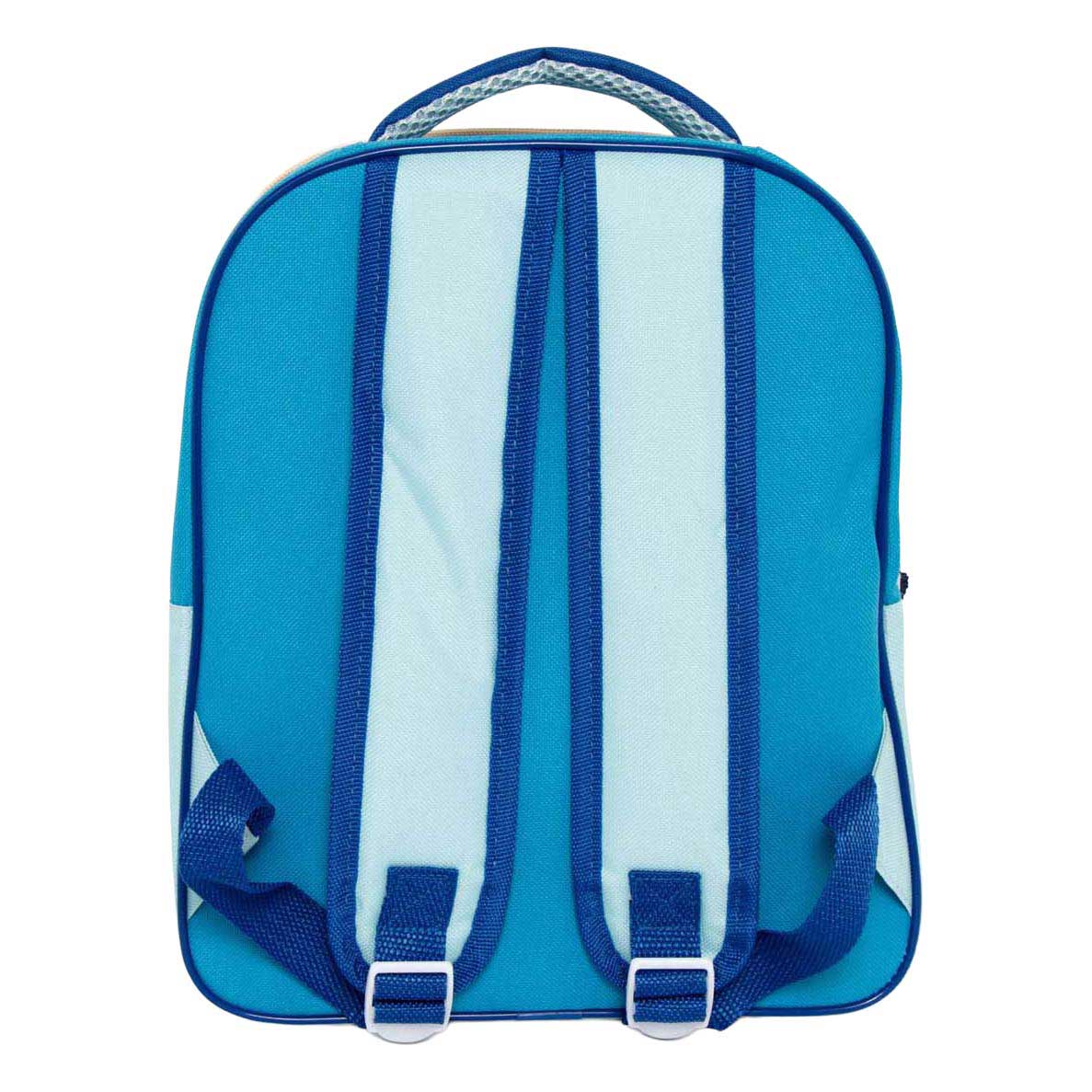 Backpack with front pocket stitch