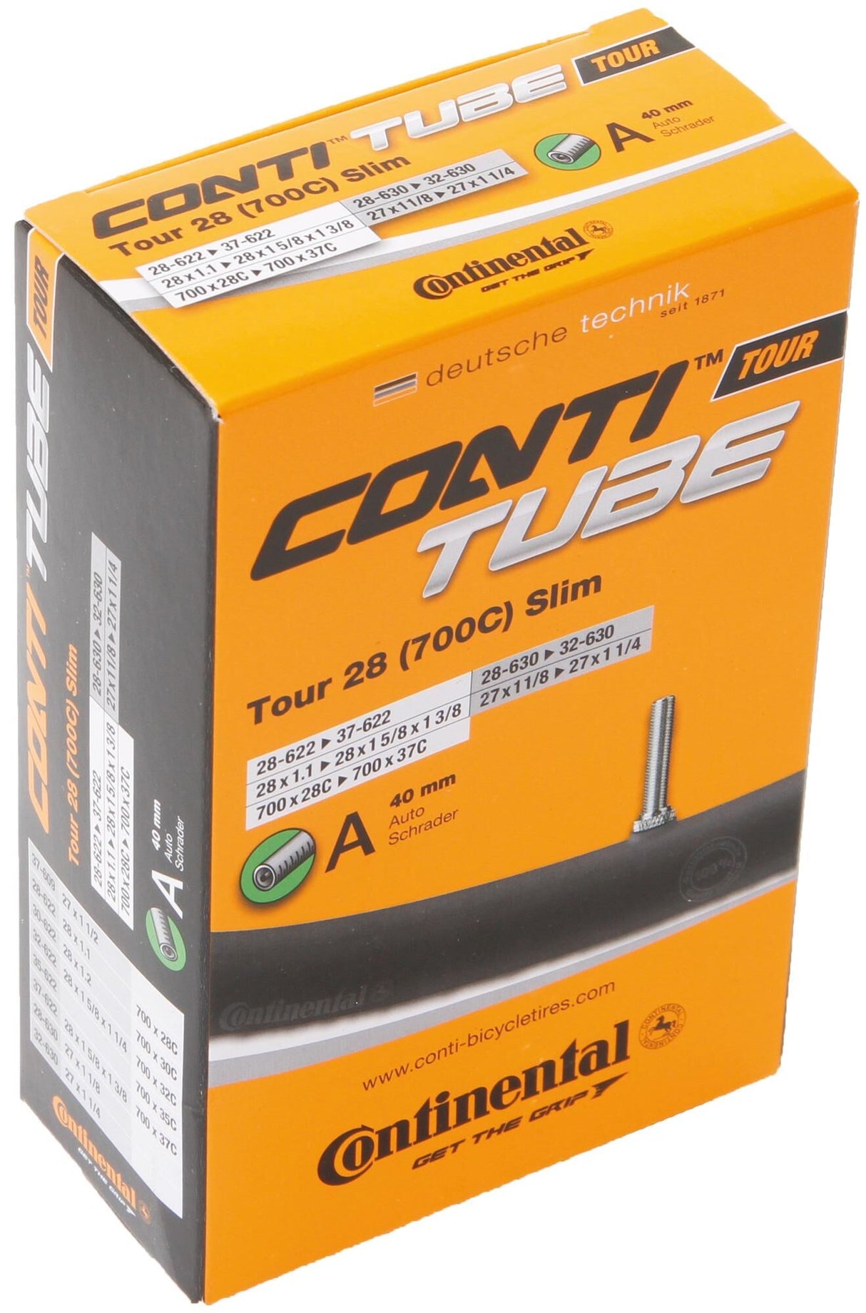 Continental binnenband tour 28 slim conti tube tour 28 28 37-622 630 a40 sli