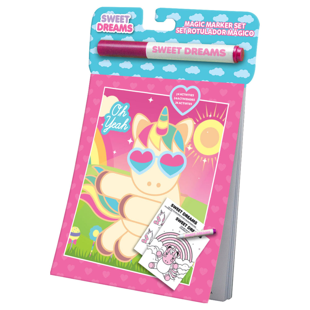 Kinder lizenzieren magisches Wasserzeichenbuch Einhorn