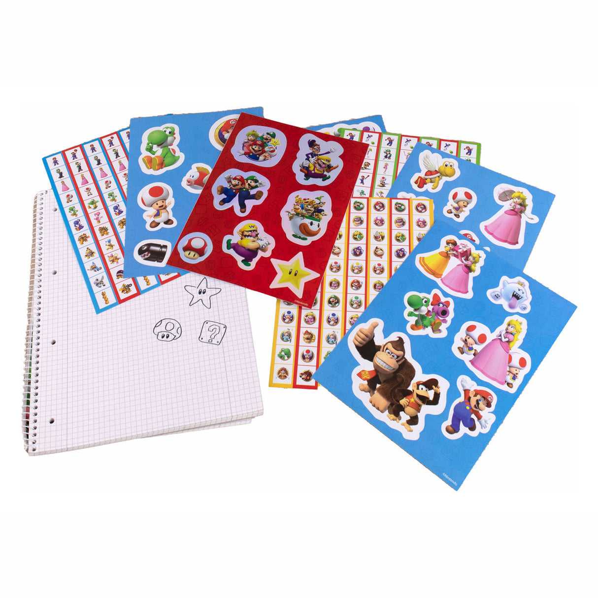 Super Mario Aufkleber -Set
