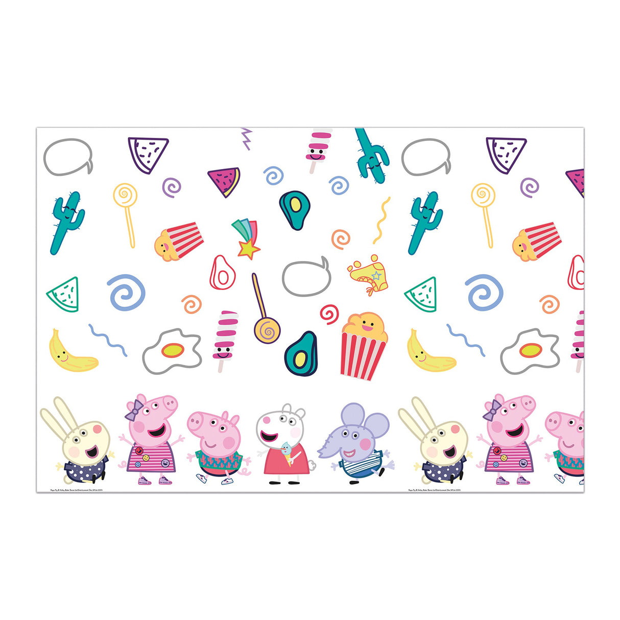 Globos tablecloth peppa pig