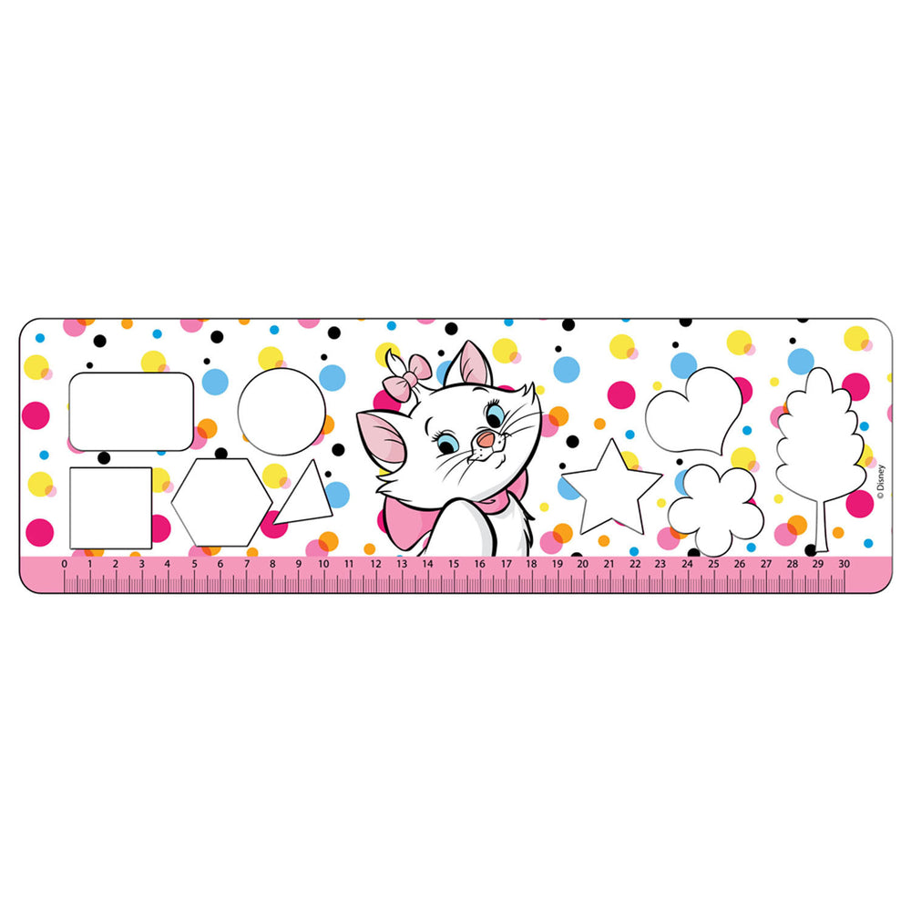 Marie Cat Coloring Pages with Stencil and Sticker Sheet