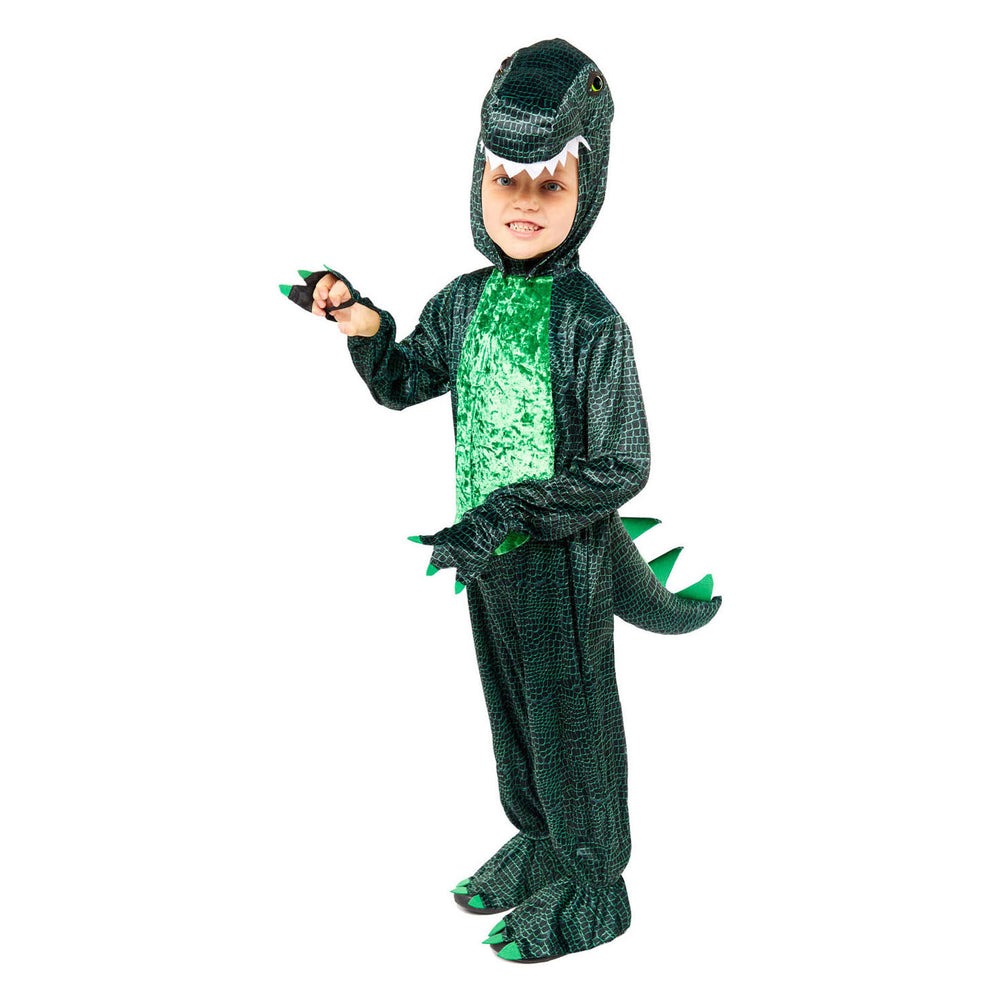 Disfraz de niños Puch Children Dino Dark Green Dino, de 4 a 6 años