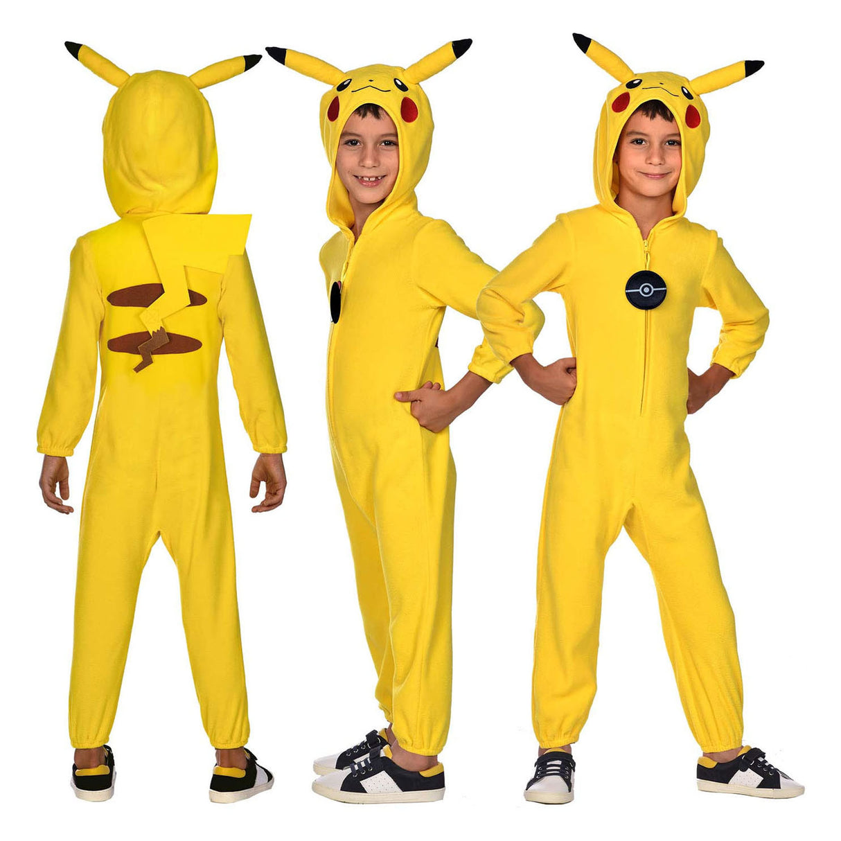 Pokémon Children's Costume Pokemon Pikachu Onesie, 6-8 år gammel