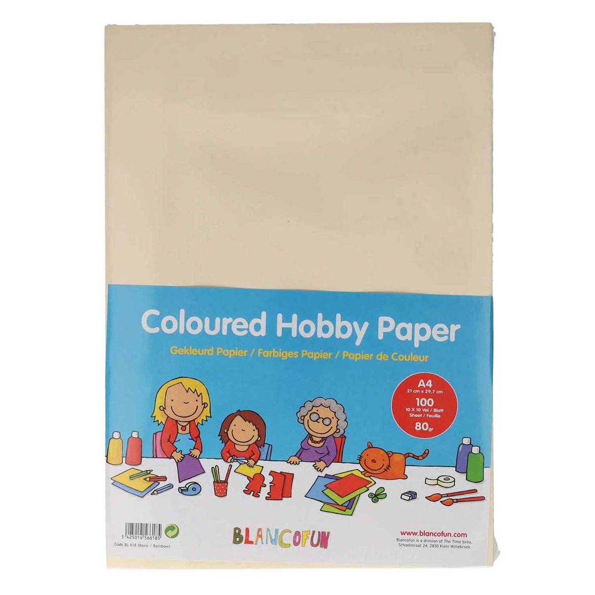Hobbypapier Gekleurd A4, 80grams, 100vellen