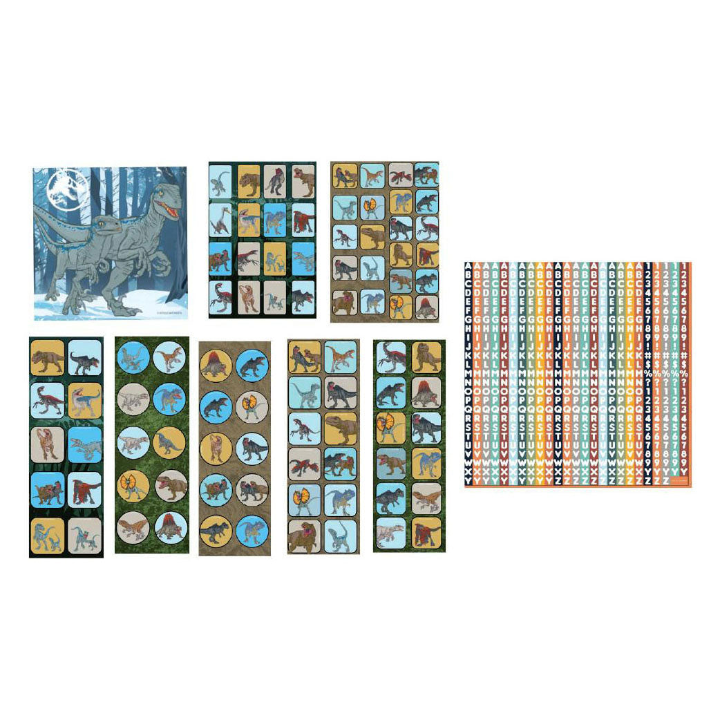 Séglage des autocollants Jurassic World, 1000dlg.