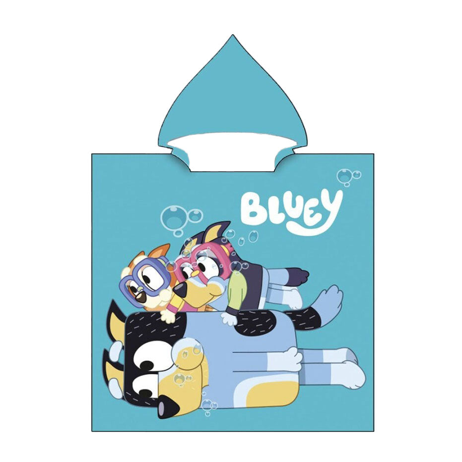 Bluey poncho, 55x110cm