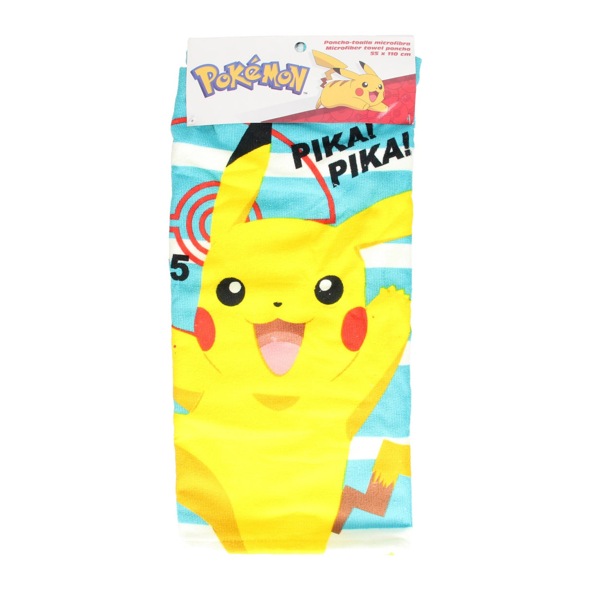 Pokémon Poncho para niños, 55x110 cm