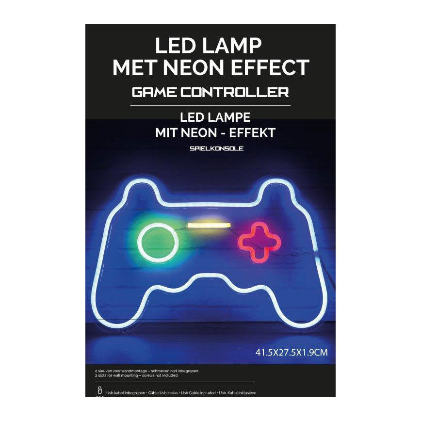 Contrôleur de jeu de lampe à LED néon
