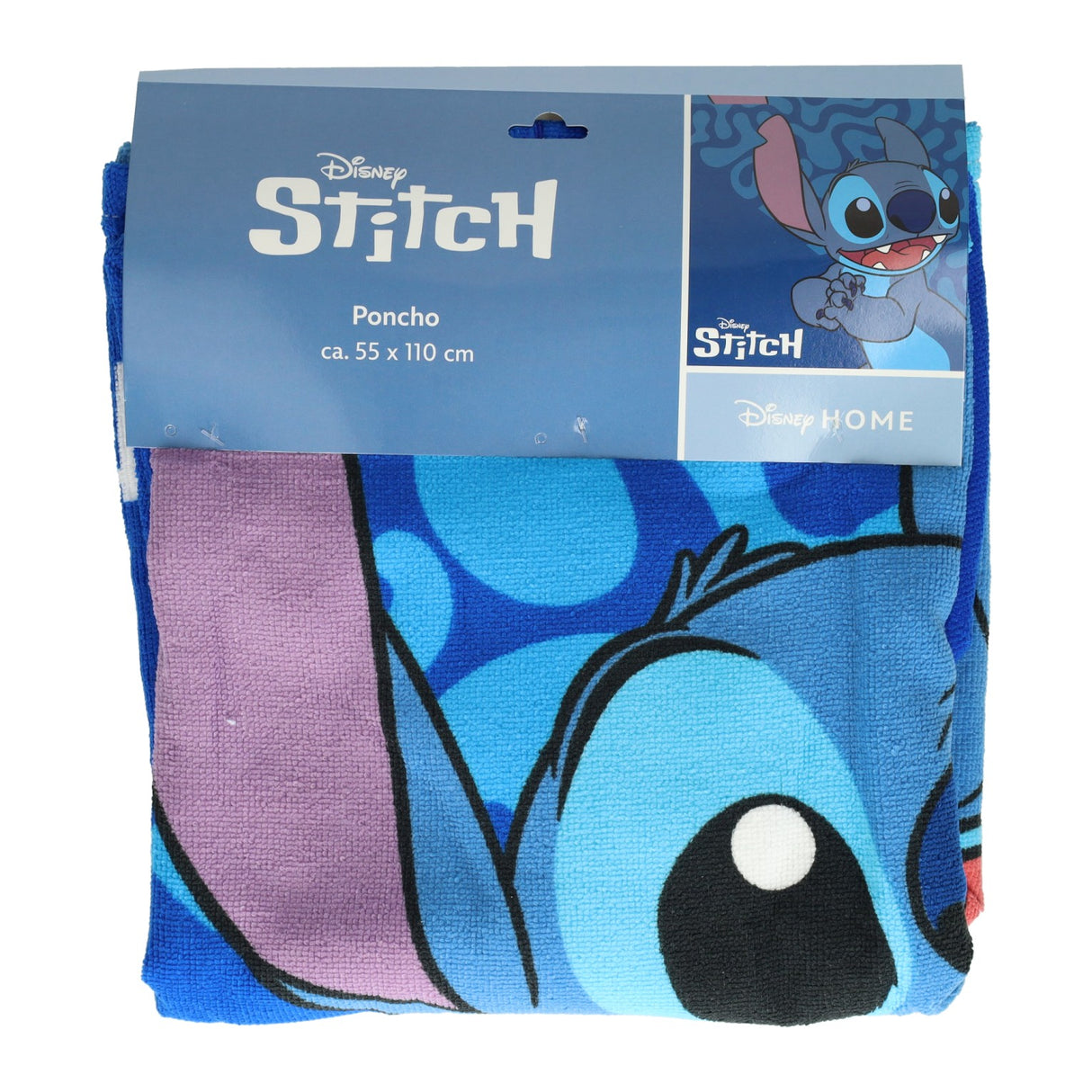 Puch towel poncho stitch blue 55x110cm