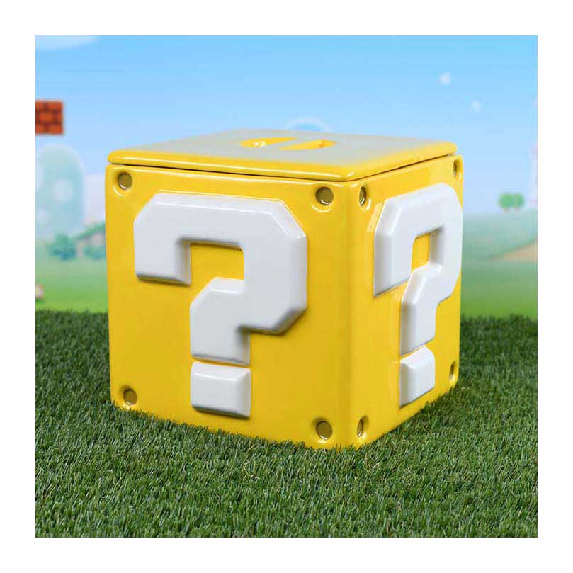 Super Mario cookie jar question mark block