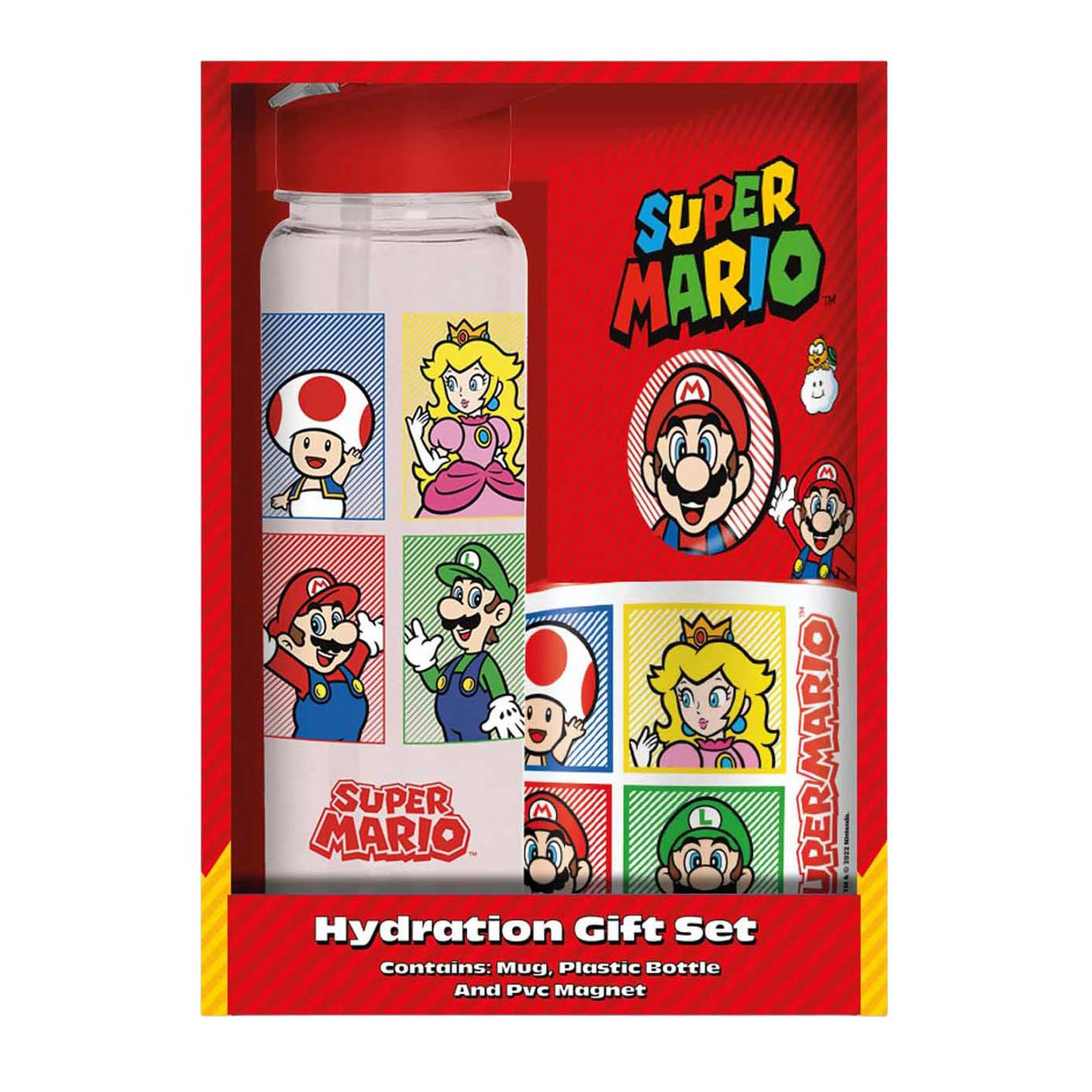 Super Mario gift set - cup, mug and magnet