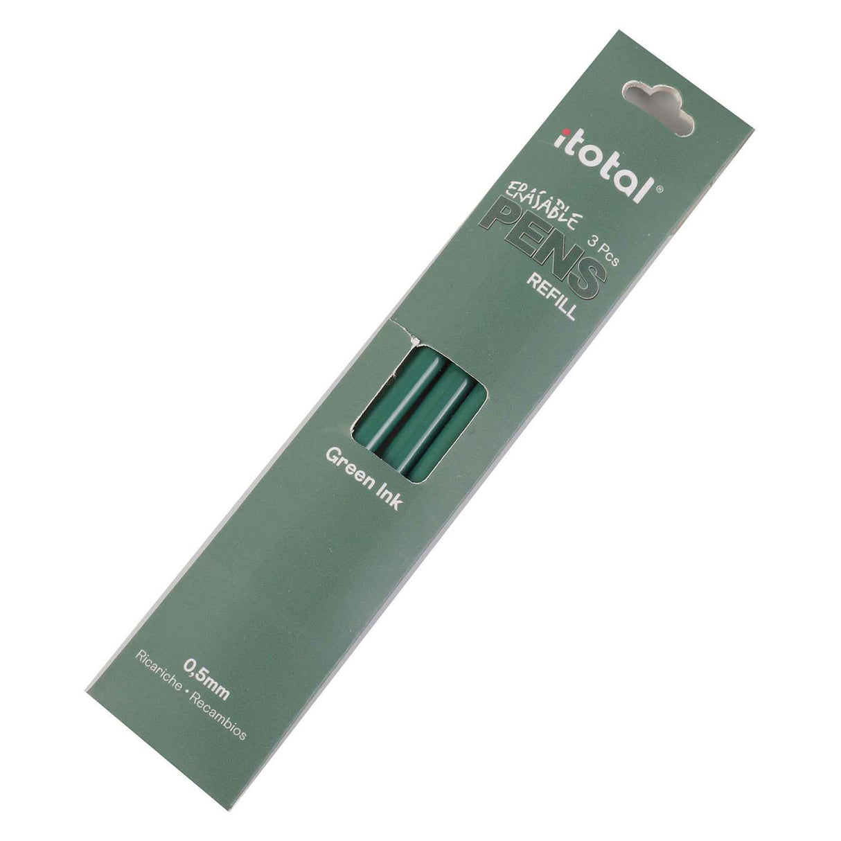 Itotal erasable ink refill green, 3 pcs.