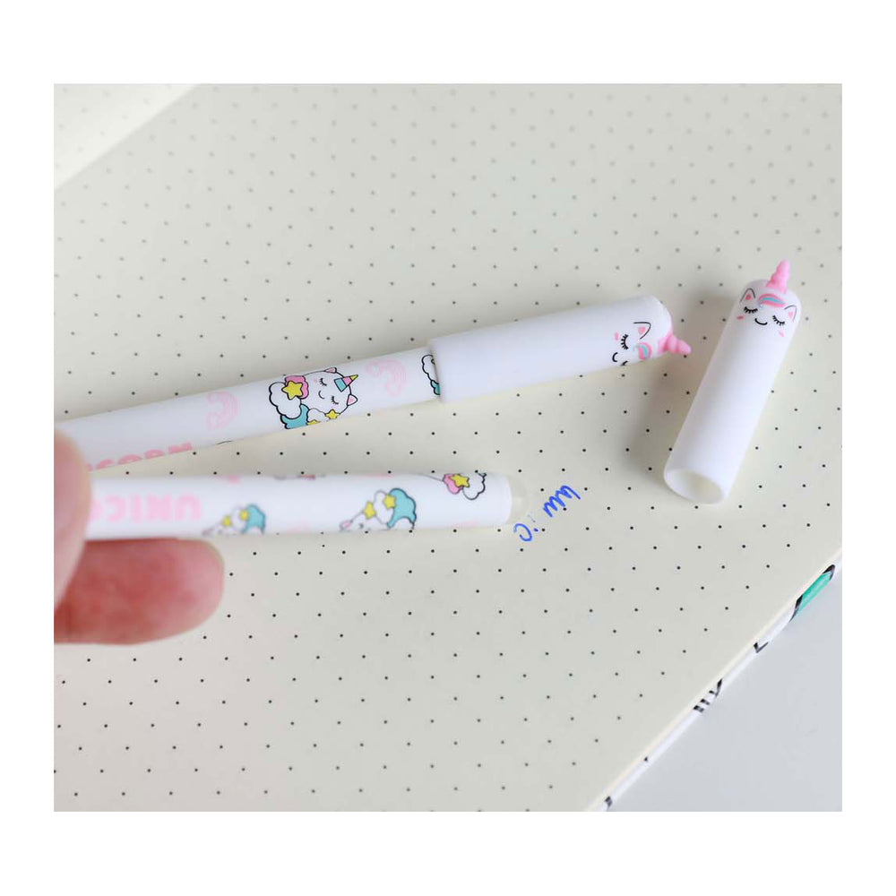 Itotal erasable ballpoint pen with unicorn cap