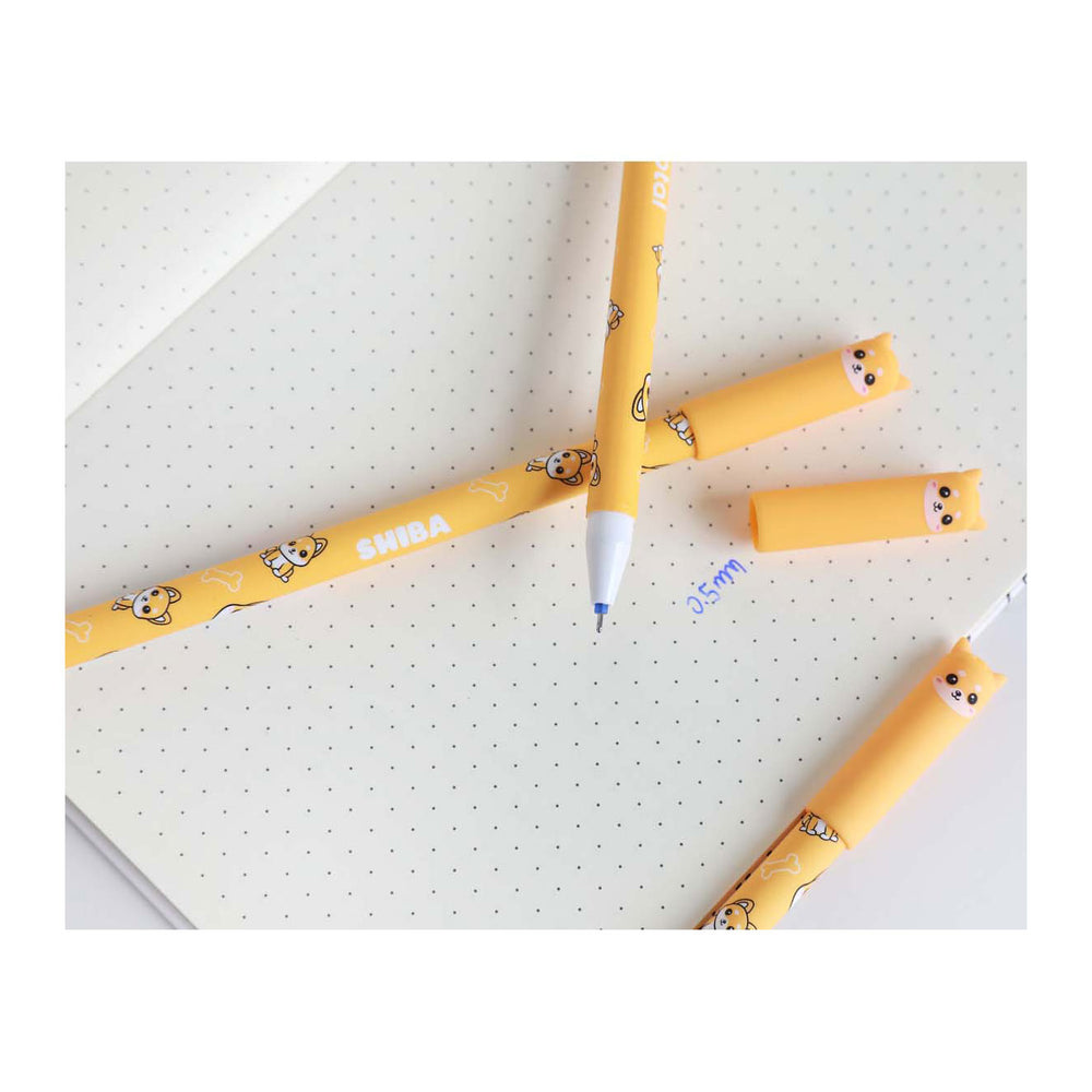 Itotal erasable ballpoint pen with cap shiba