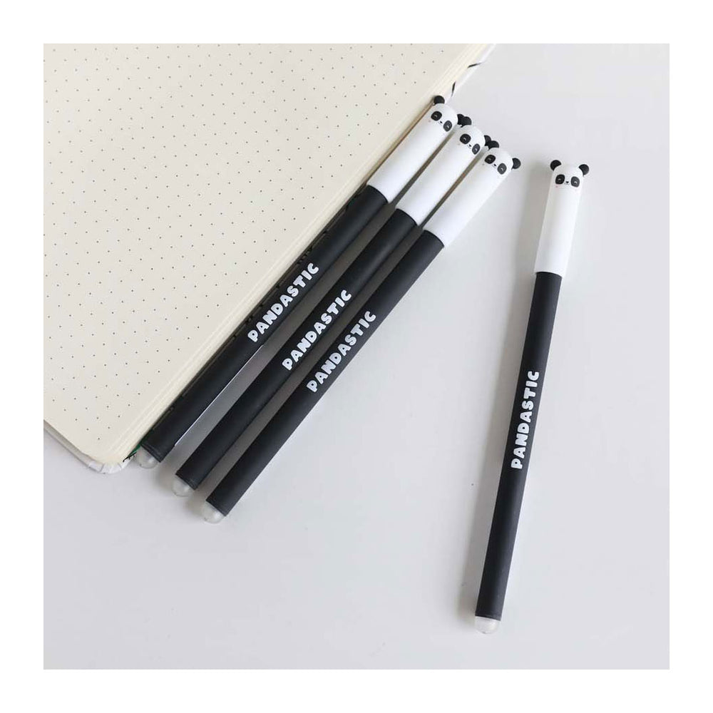 Itotal erasable ballpoint pen with panda cap