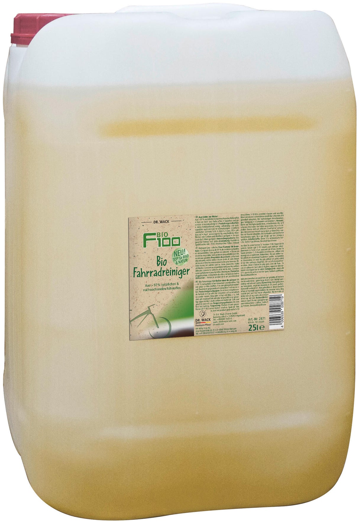 Dr. wack f100 bio bicycle cleaner bike cleaner dr.wack 25l