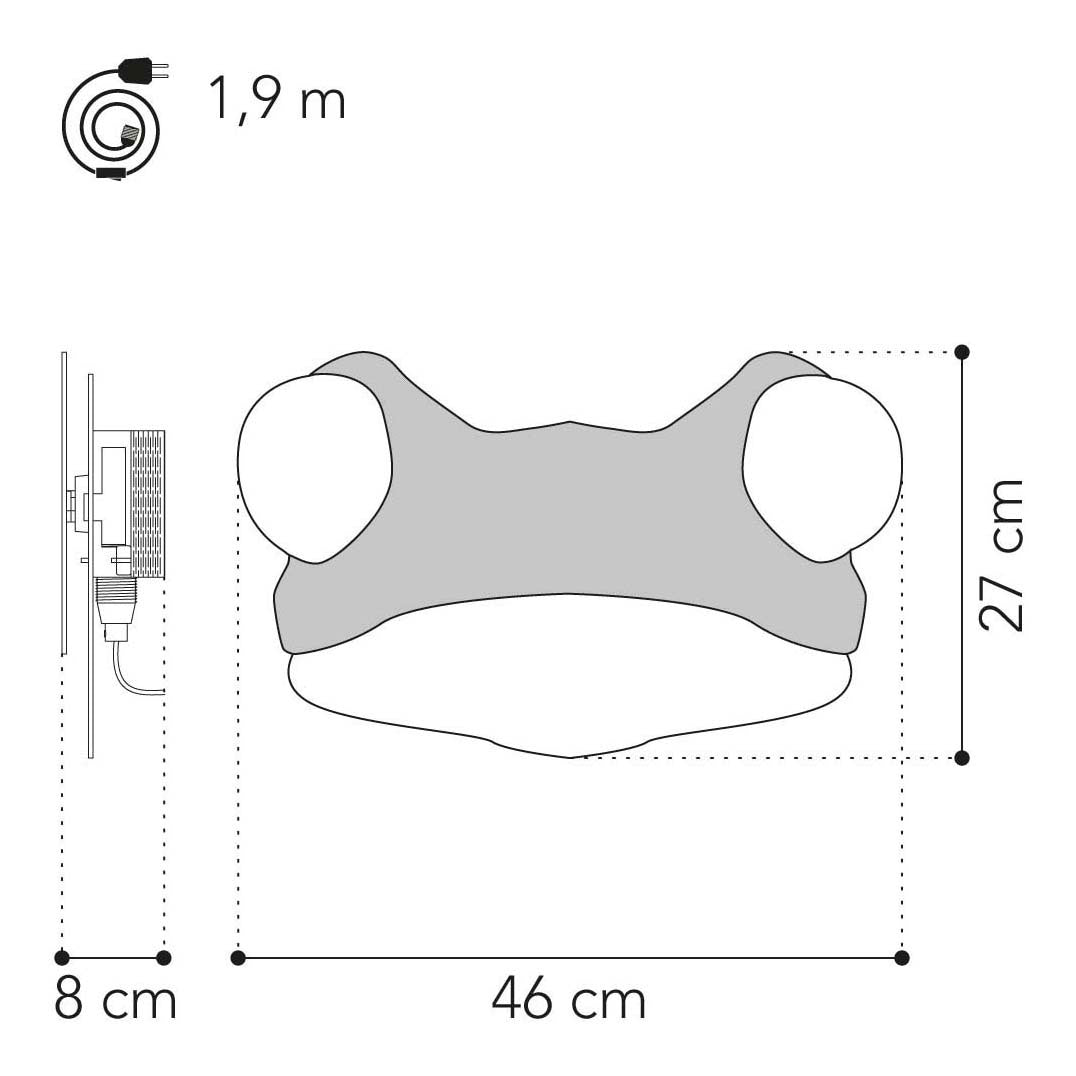 Van tjalle en jasper - kikker wandlamp - hout