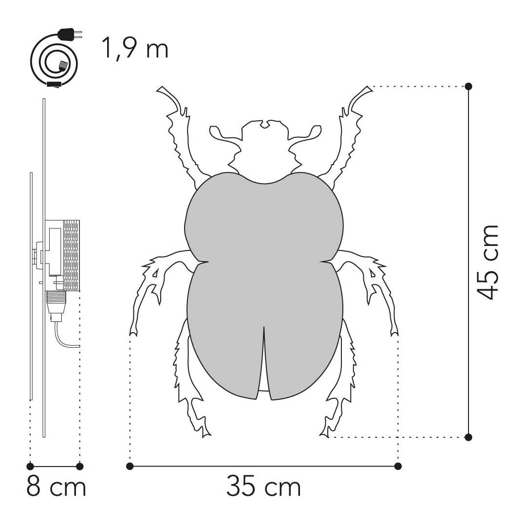 Van tjalle en jasper - kever wandlamp