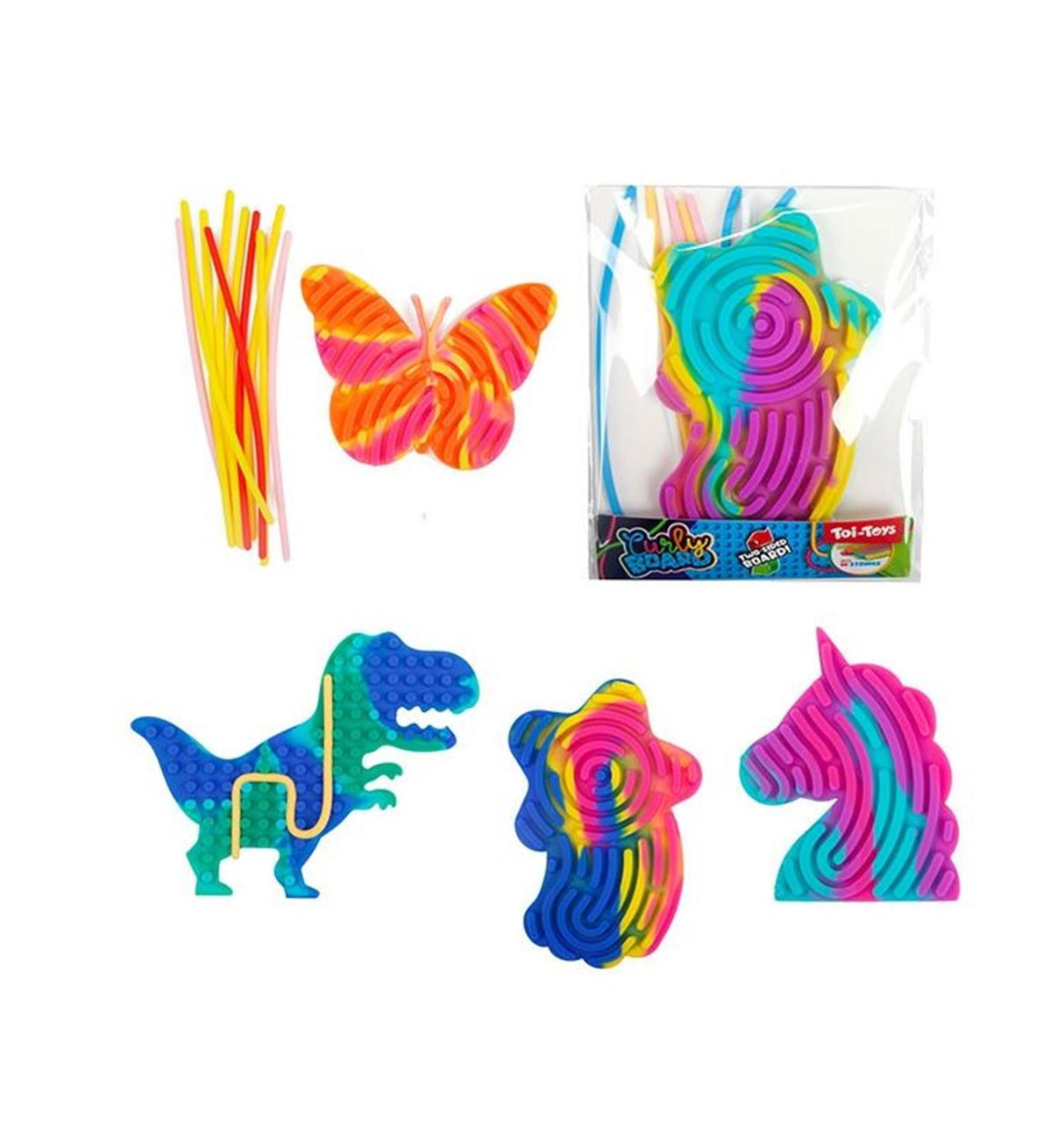 Toi-toys fun curly board mini met 10 slierten