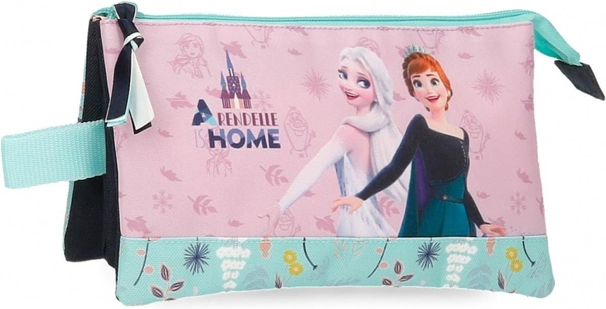 Jim jam pencil case Disney frozen pen case 3 compartments 2 zippers