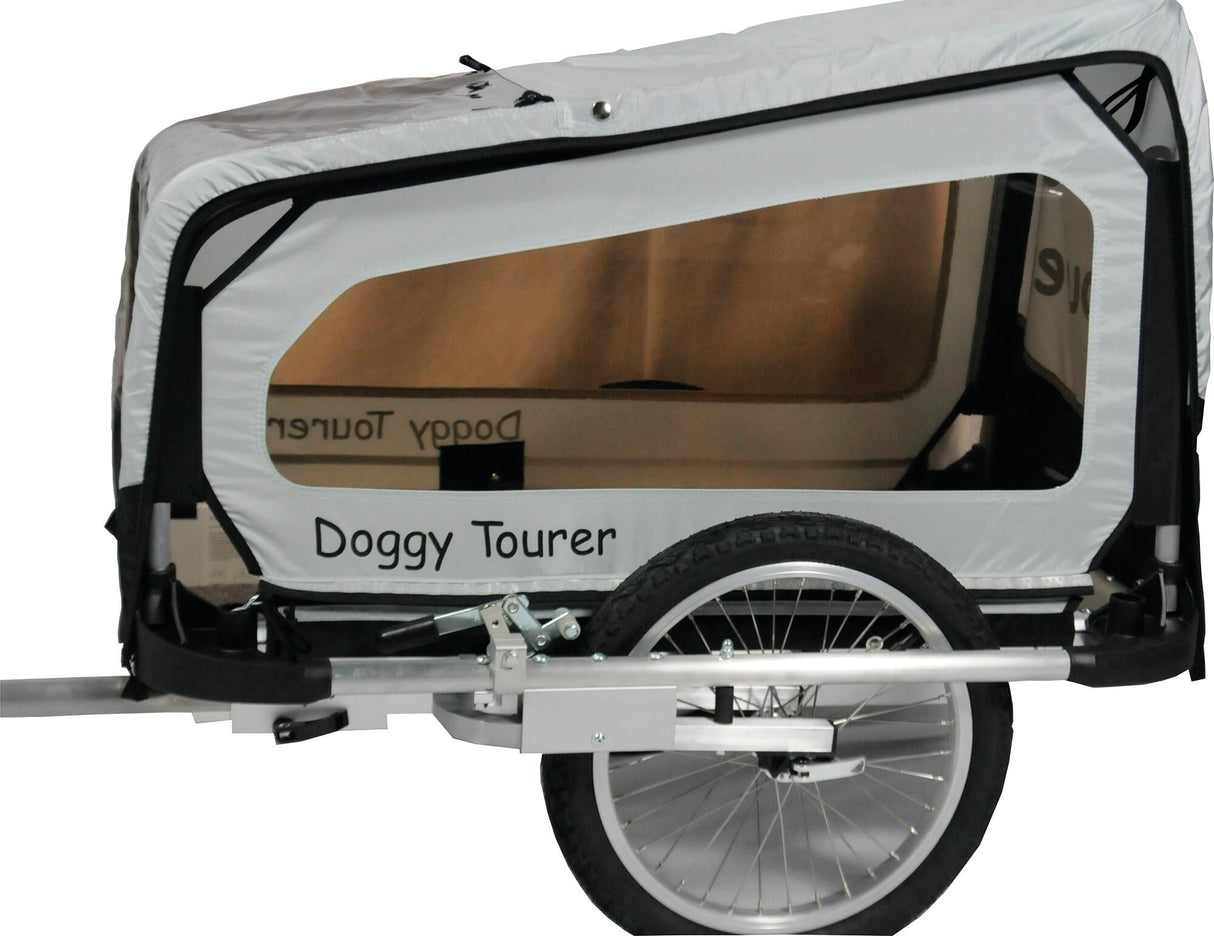 Doggytourer fiets-hondenkar doggy tourer s dog trailer doggy tourer s sil. bl.