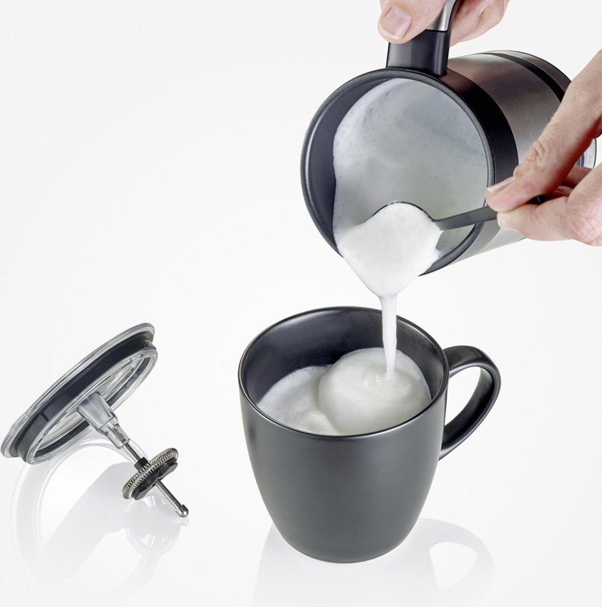 Severin milk frother 450w 200 ml stainless steel sm 3584