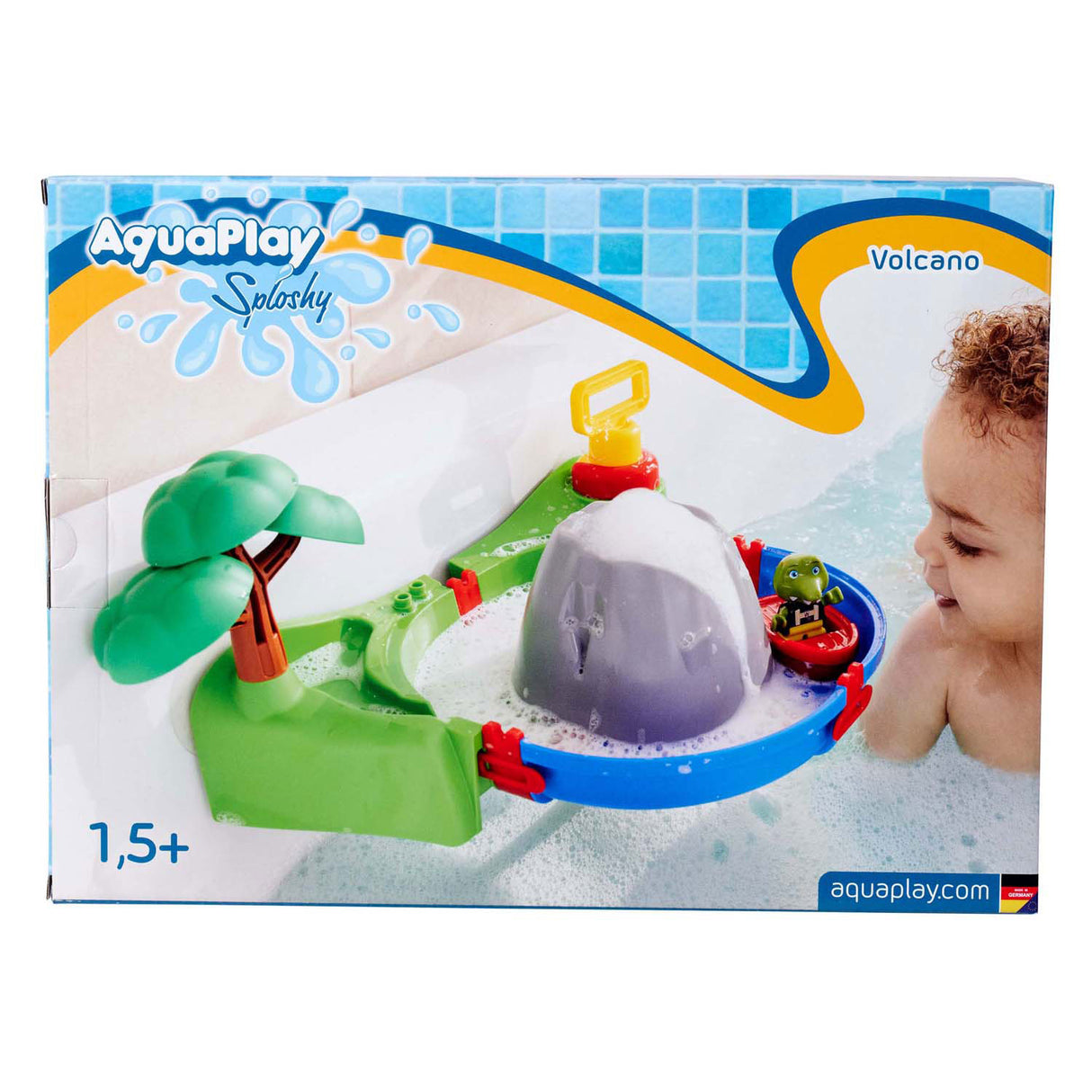 Aquaplay sploshy volcano bath play set