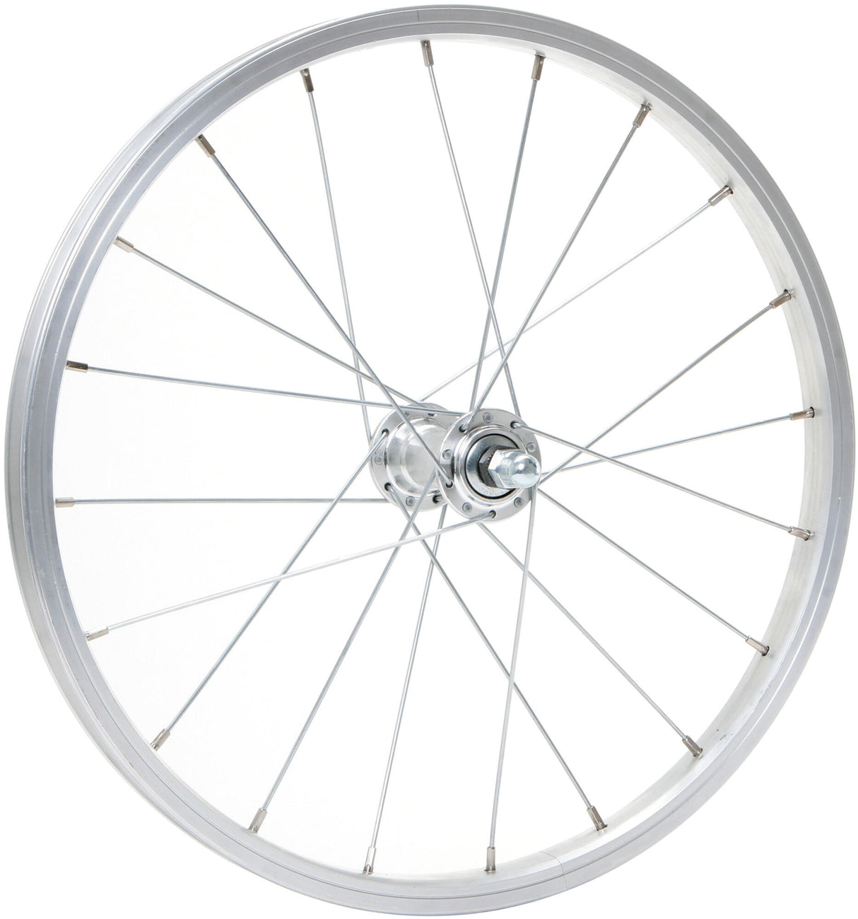 Contec front wheel alu sport + quando kt-a16f . fr.wheel 18 2,00 zinc