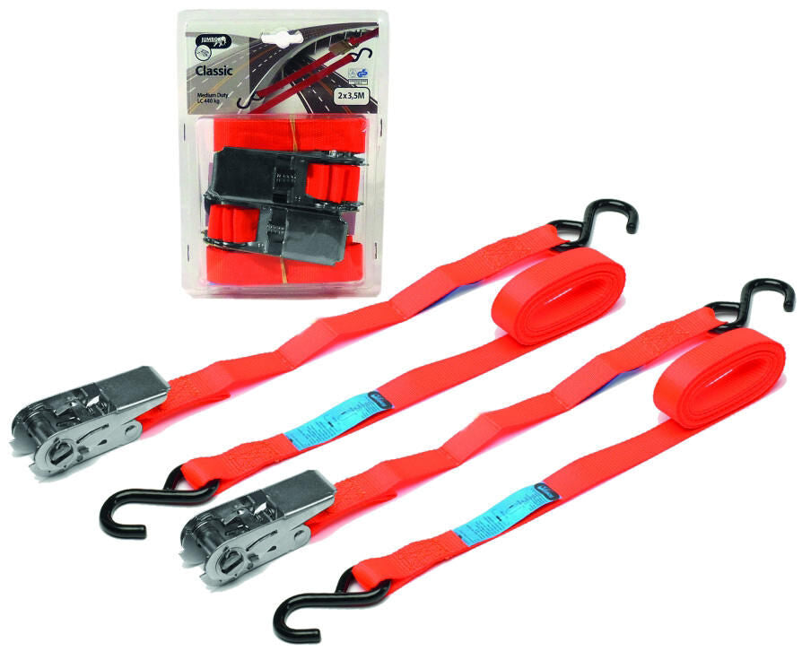 Ad tension strap jumbo lashing strap 350cm packg. a. 2 pcs.
