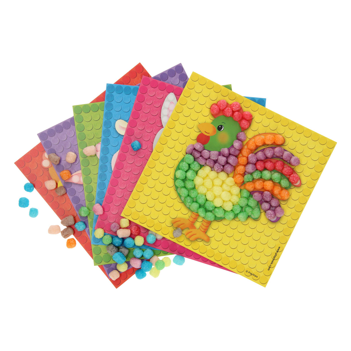 Les cartes Playmais mosaic décorent la ferme