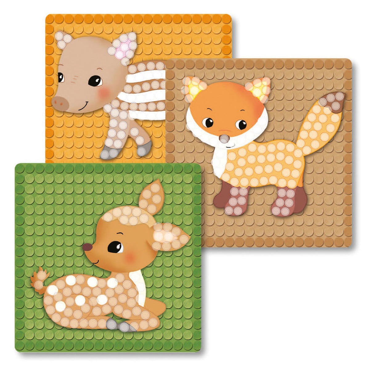 Playmais Mosaic Cards dekorerer skov