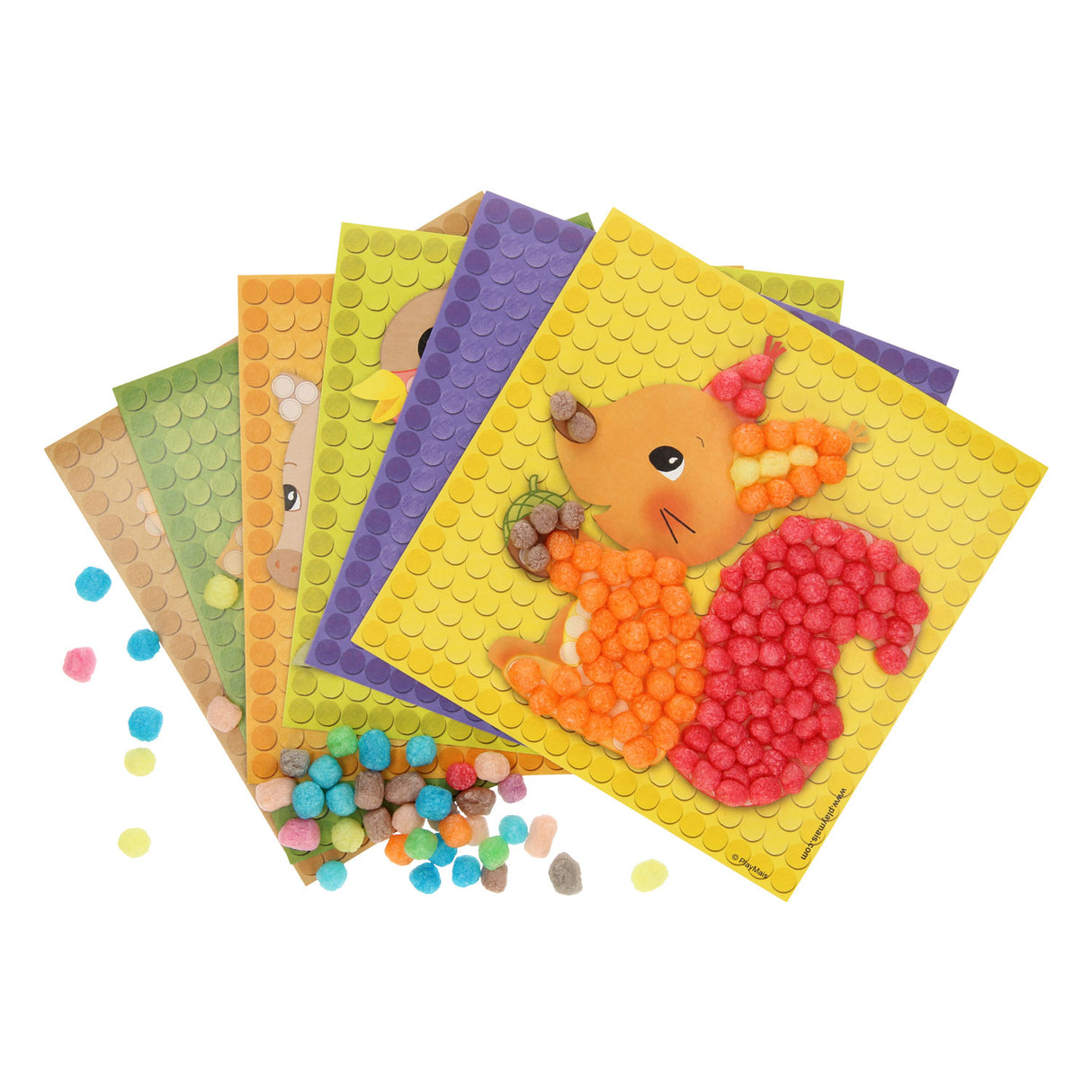 Playmais Mosaic Cards dekorerer skov