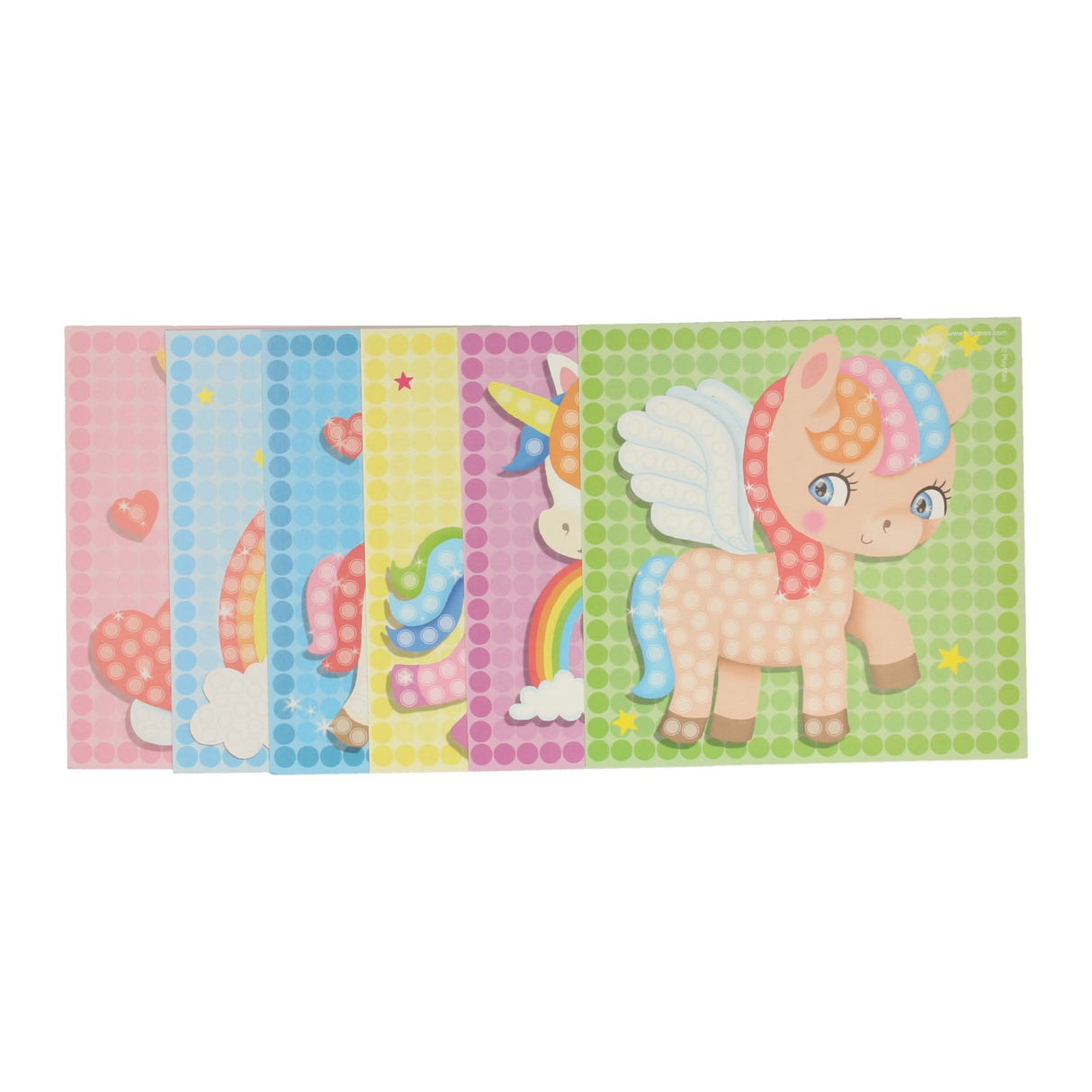 Playmais Mosaic карти украсяват комплект за момичета, 24st.