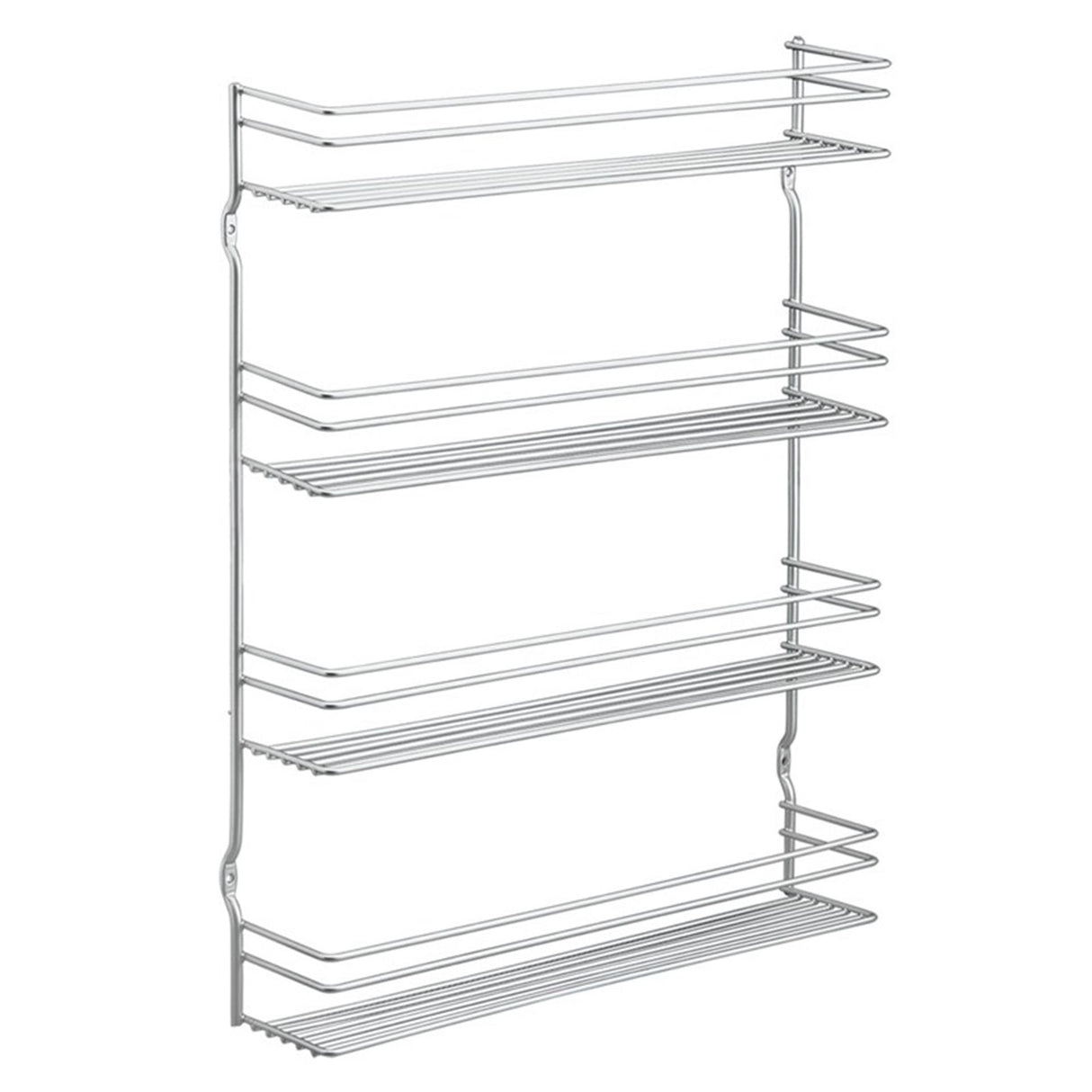 Metaltex space saver smart kitchen pepito spice rack 4 tiers 36x8x45 cm silver